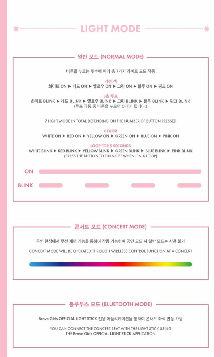 [PREORDER] BRAVE GIRLS - OFFICIAL LIGHT STICK (PINK)