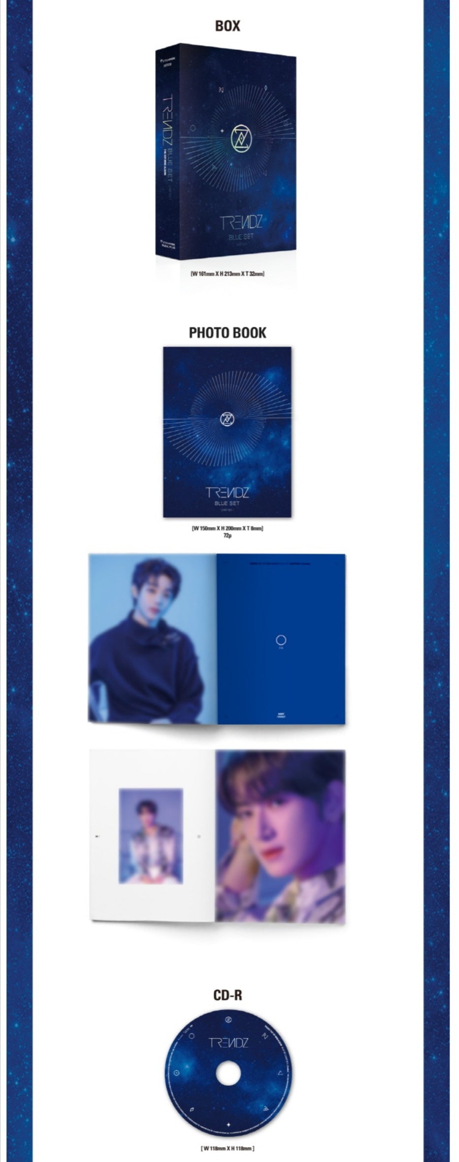 [PREORDER] TRENDZ - BLUE SET CHAPTER 1. TRACKS (1ST MINI ALBUM)