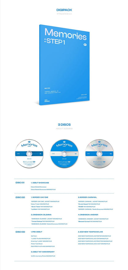 [PREORDER] ENHYPEN - MEMORIES : STEP 1 DVD