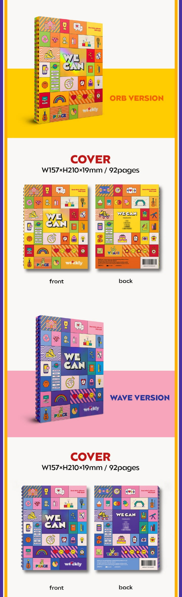 [PREORDER] WEEEKLY - WE CAN (2ND MINI ALBUM)