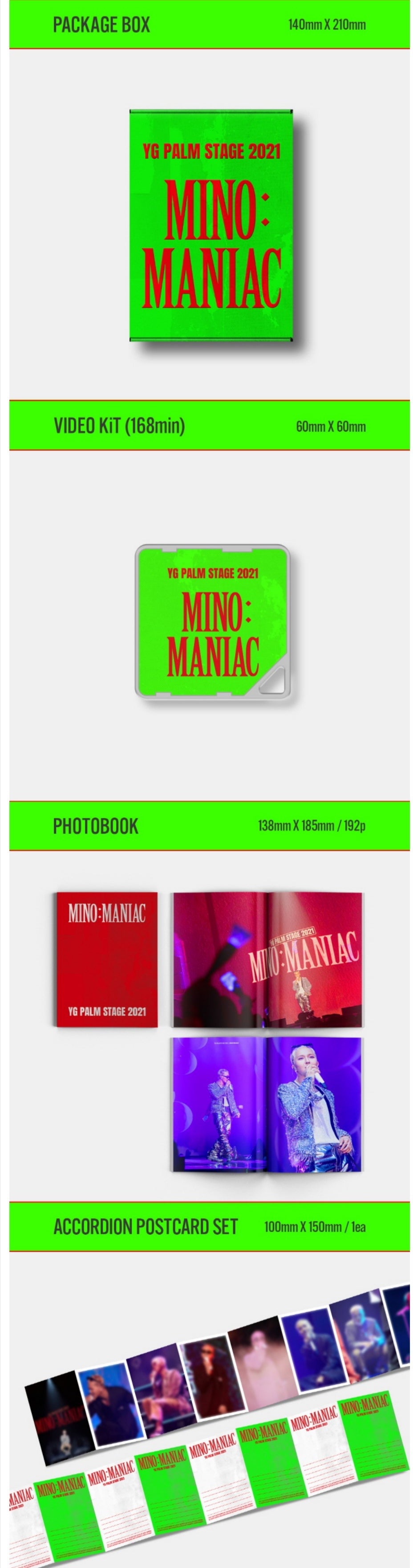 [PREORDER] MINO - YG PALM STAGE 2021 MINO : MANIAC KIT VIDEO