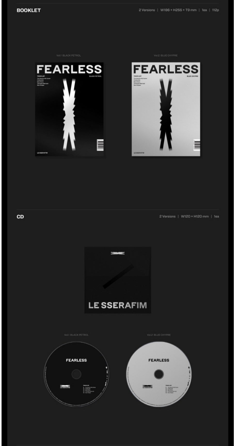 [PREORDER] LE SSERAFIM - FEARLESS (1ST MINI ALBUM)