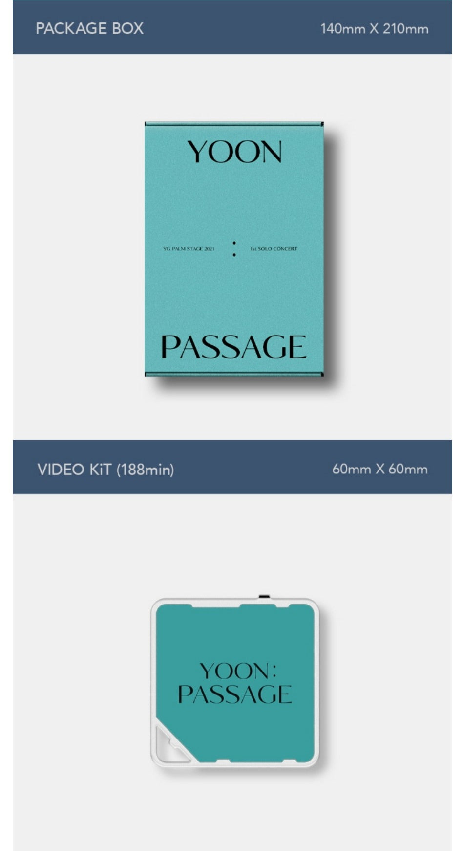 [PREORDER] KANG SEUNG YOON - YG PALM STAGE 2021 [YOON : PASSAGE] KIT VIDEO