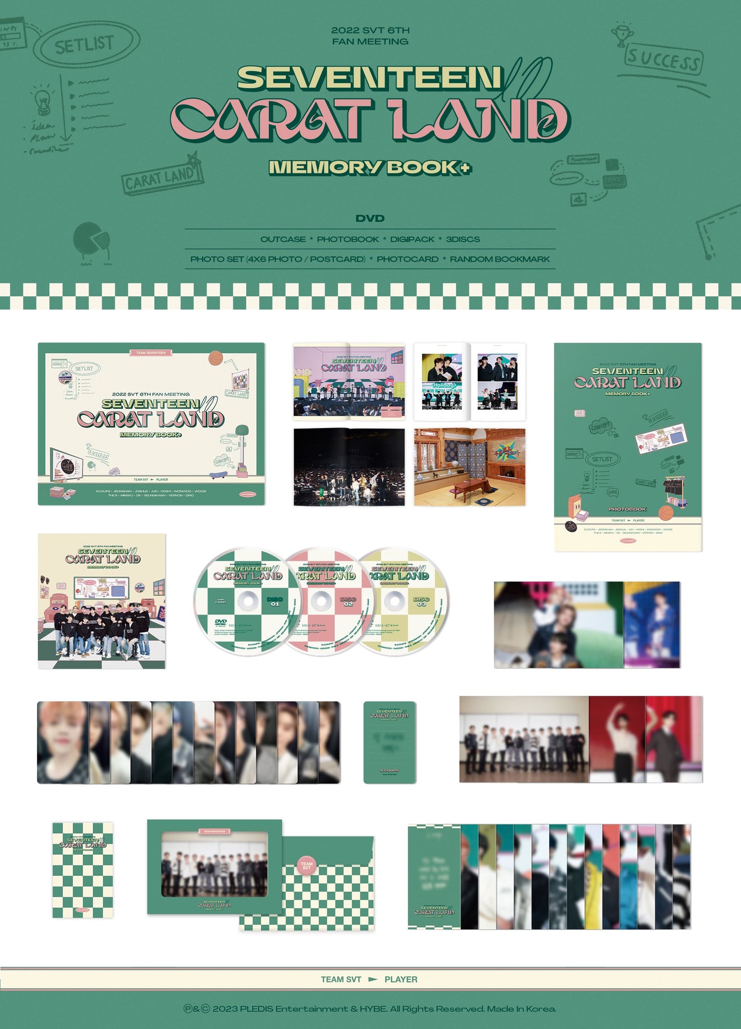 [PREORDER] SEVENTEEN - 2022 SEVENTEEN IN CARAT LAND MEMORY BOOK SET