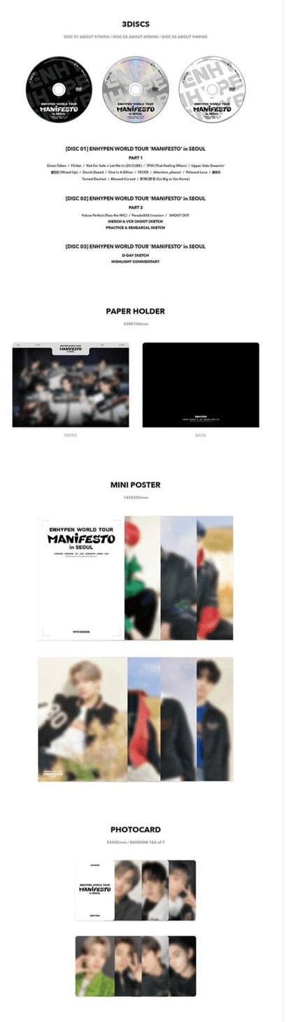 [PREORDER] ENHYPEN - WORLD TOUR MANIFESTO IN SEOUL DVD