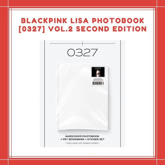 [PREORDER] BLACKPINK -  LISA PHOTOBOOK [0327] VOL.2 SECOND EDITION.