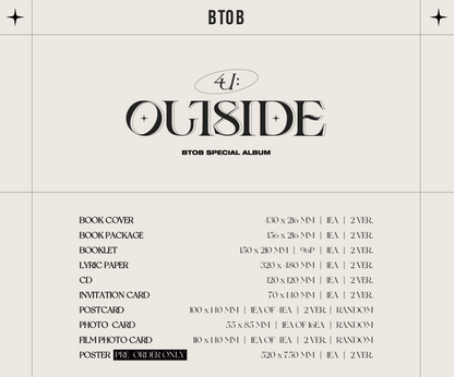 [PREORDER] BTOB 4U - 4U: OUTSIDE (SPECIAL ALBUM)