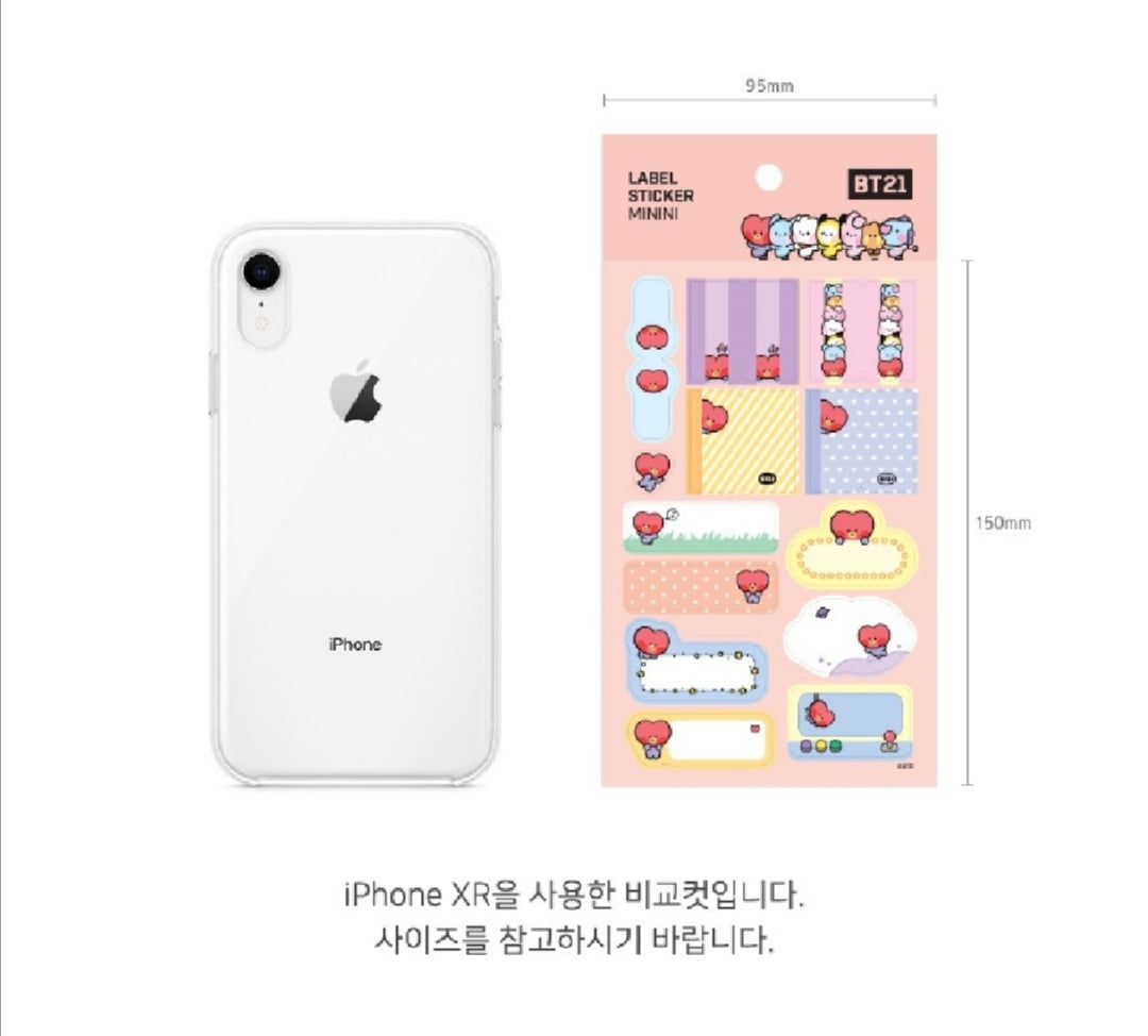 [PREORDER] BT21 - LABEL STICKER MININI