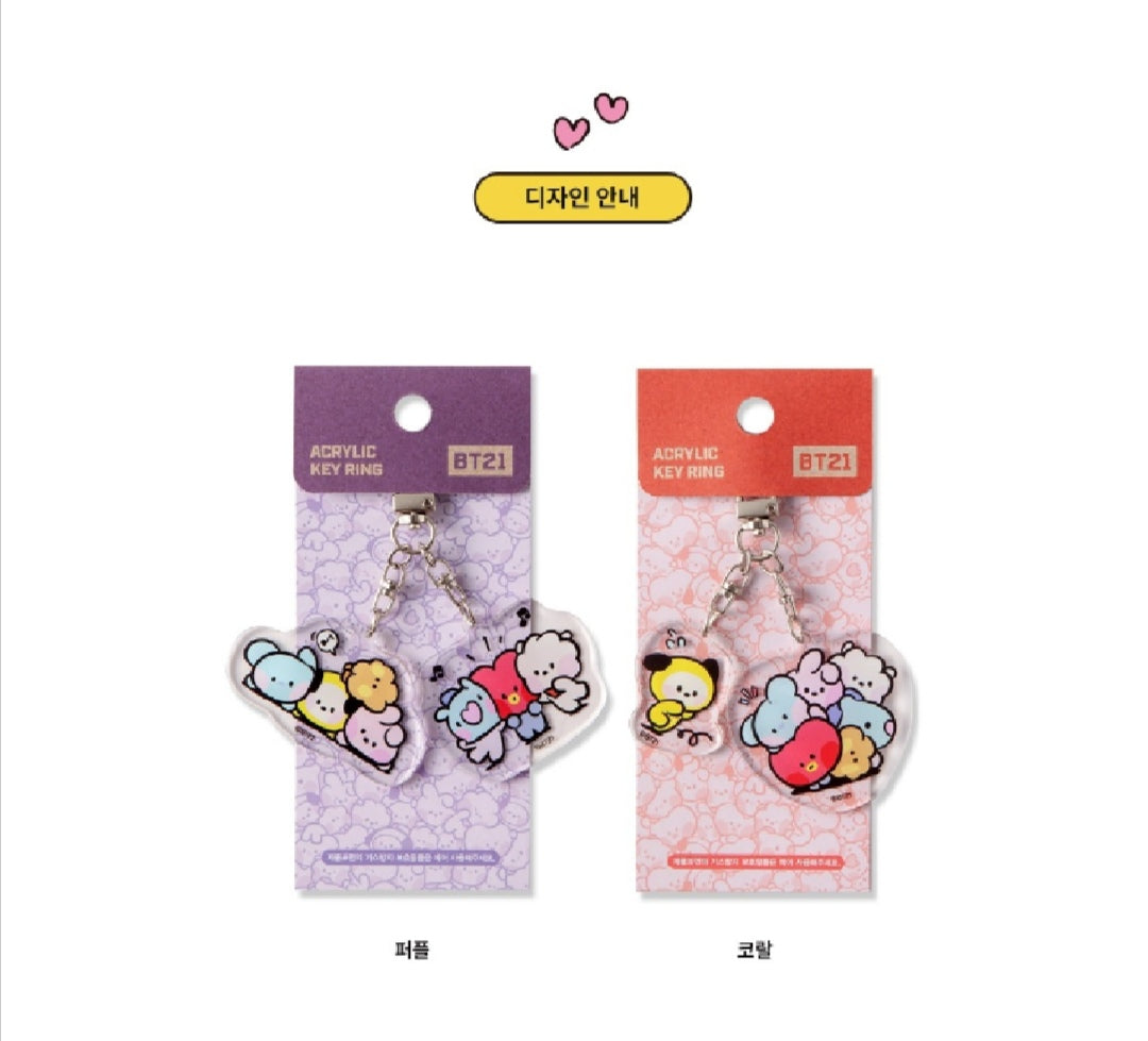 [PREORDER] BT21 - MININI ACRYLIC KEY RING