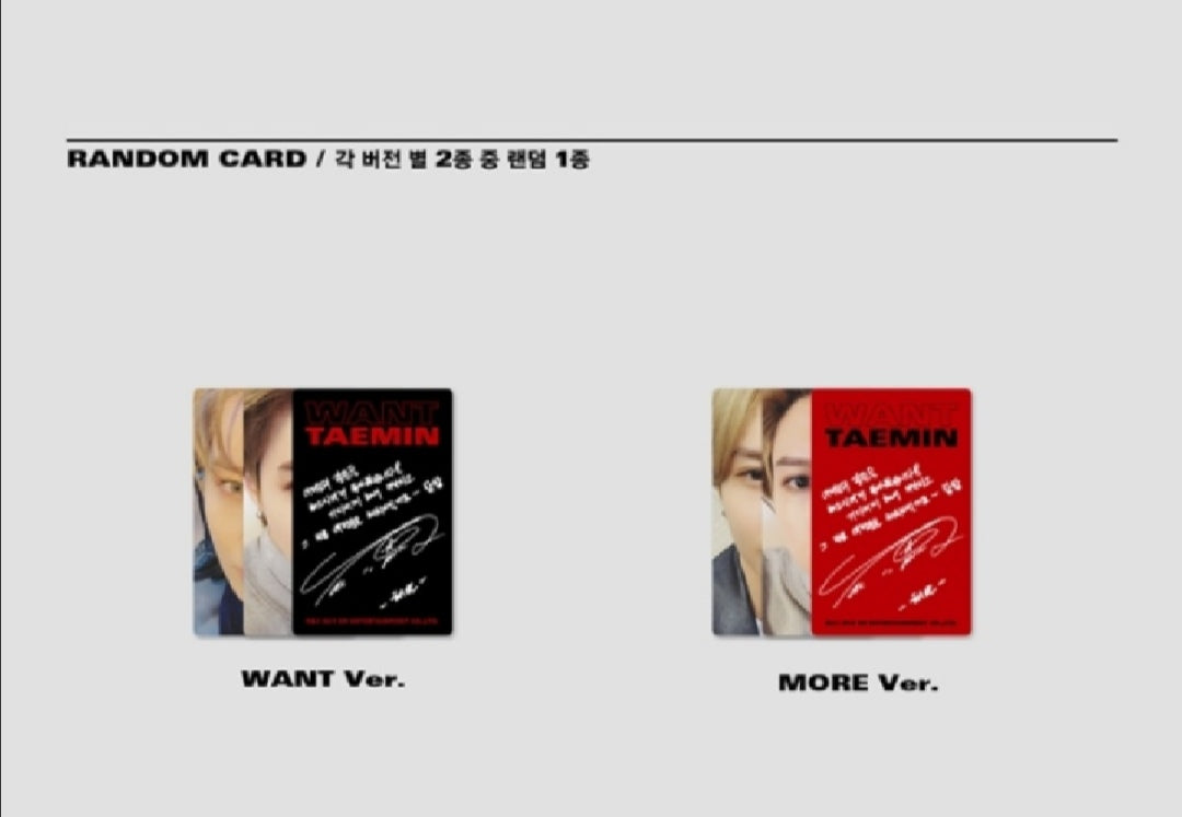 [PREORDER] TAEMIN - WANT (2ND MINI ALBUM)