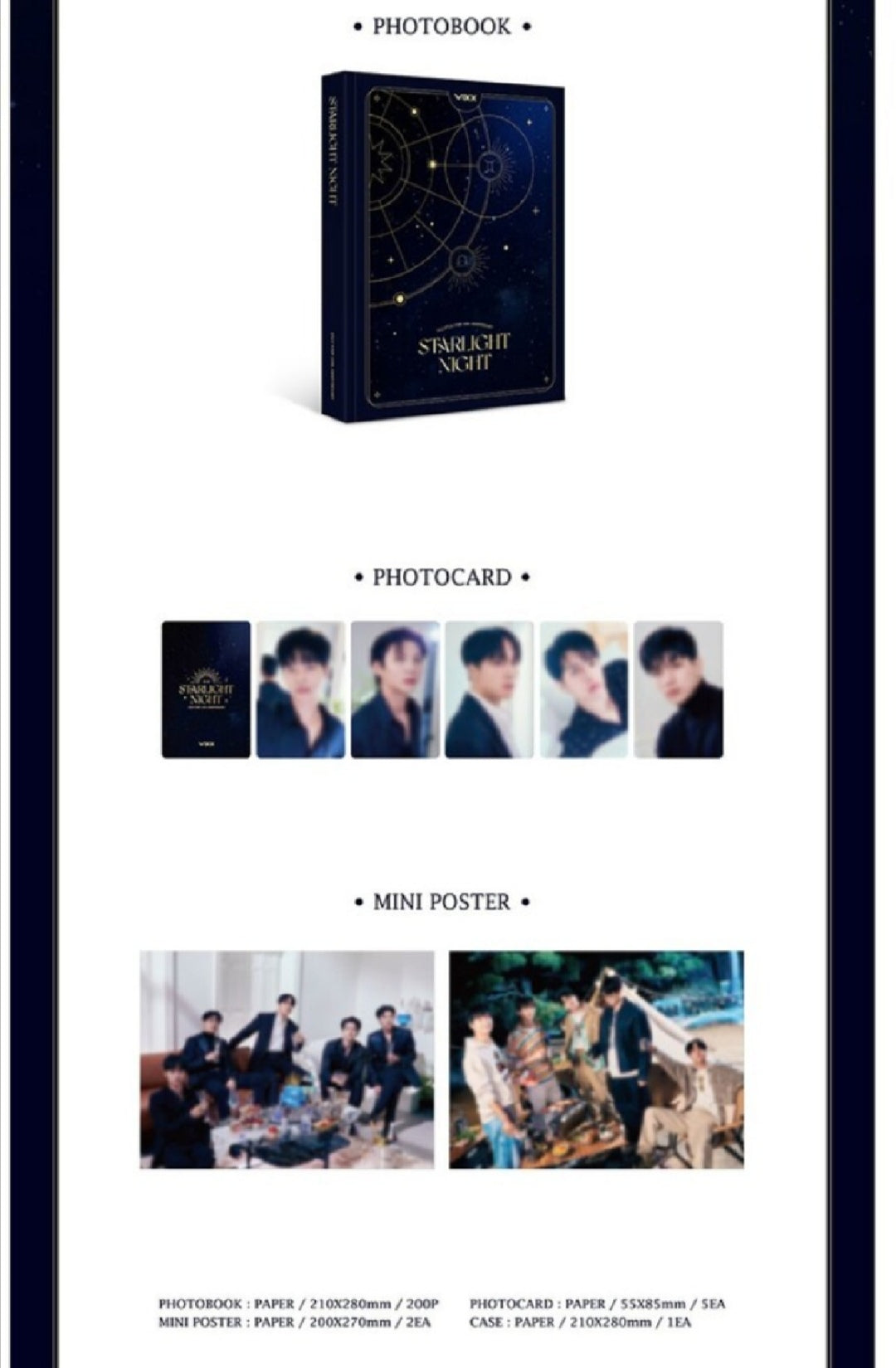 [PREORDER] VIXX - STARLIGHT NIGHT PHOTOBOOK