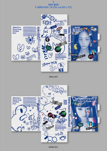 [PREORDER] NEWJEANS - 1ST EP 'NEW JEANS' BLUEBOOK VERSION