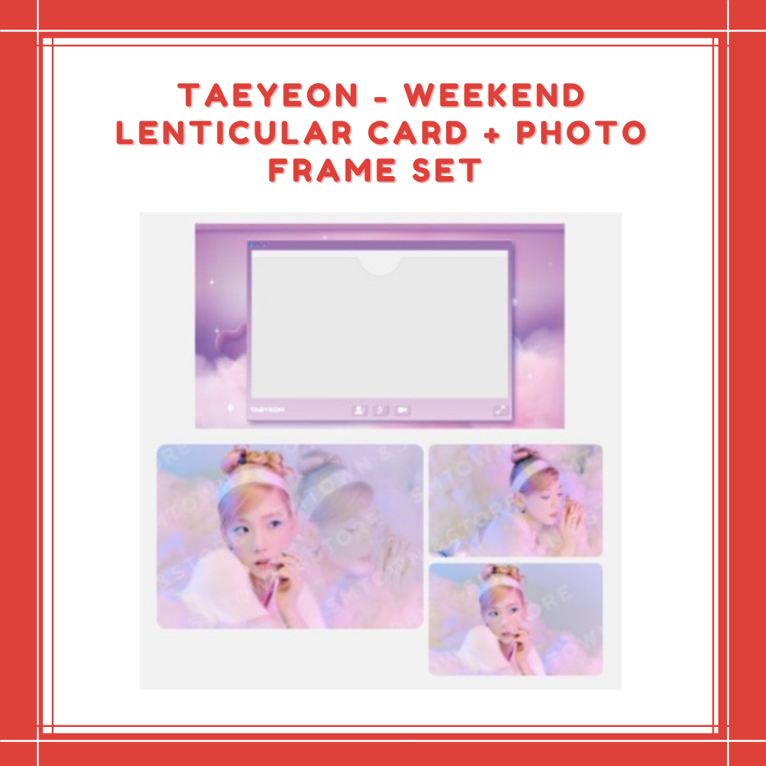 [PREORDER] TAEYEON - WEEKEND LENTICULAR CARD + PHOTO FRAME SET
