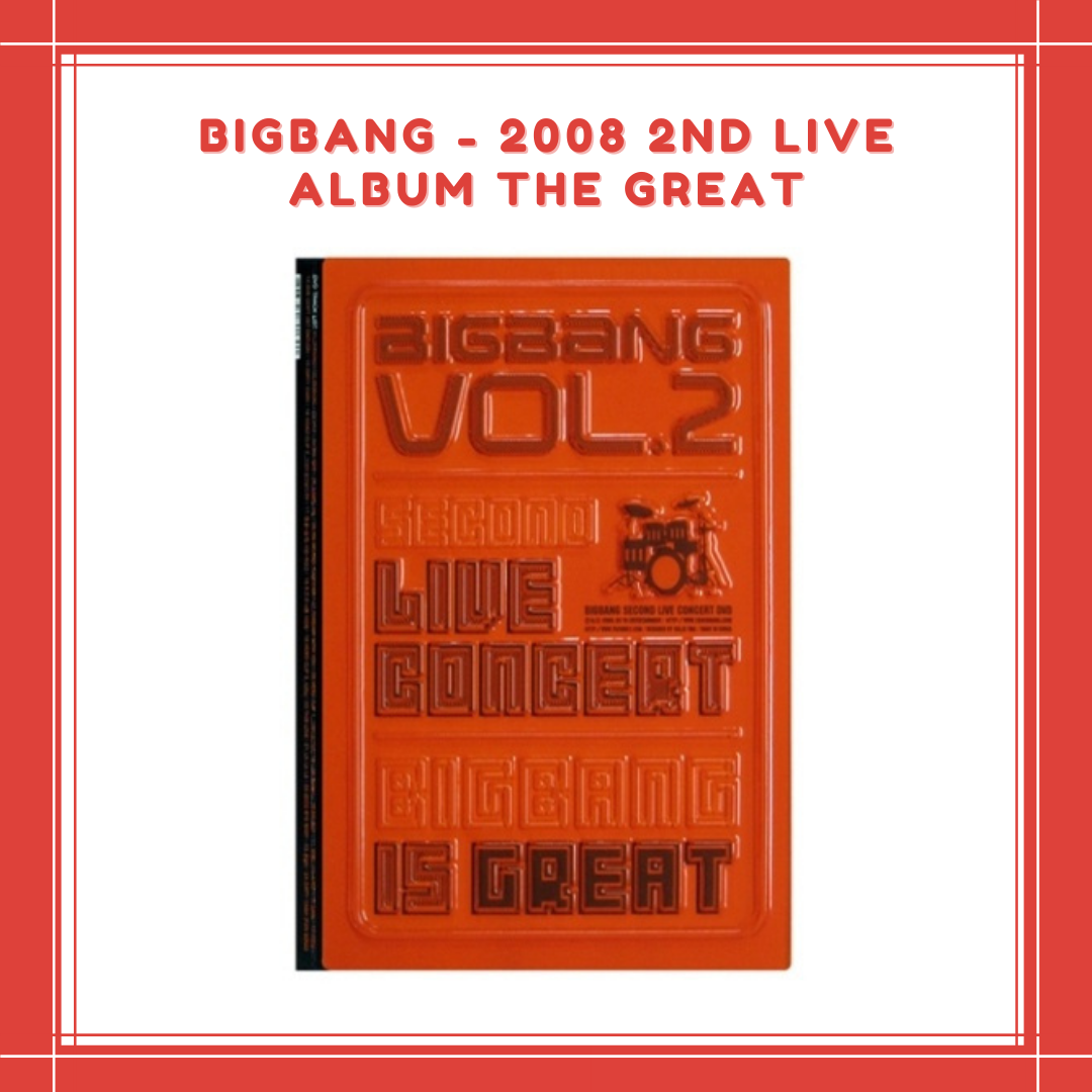 [PREORDER] BIGBANG - 2008 2ND LIVE ALBUM THE GREAT