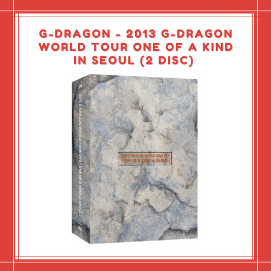 [PREORDER] G-DRAGON - 2013 G-DRAGON WORLD TOUR ONE OF A KIND IN SEOUL (2 DISC)