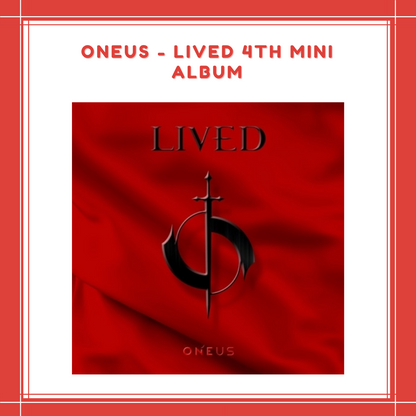 [PREORDER] ONEUS - LIVED 4TH MINI ALBUM