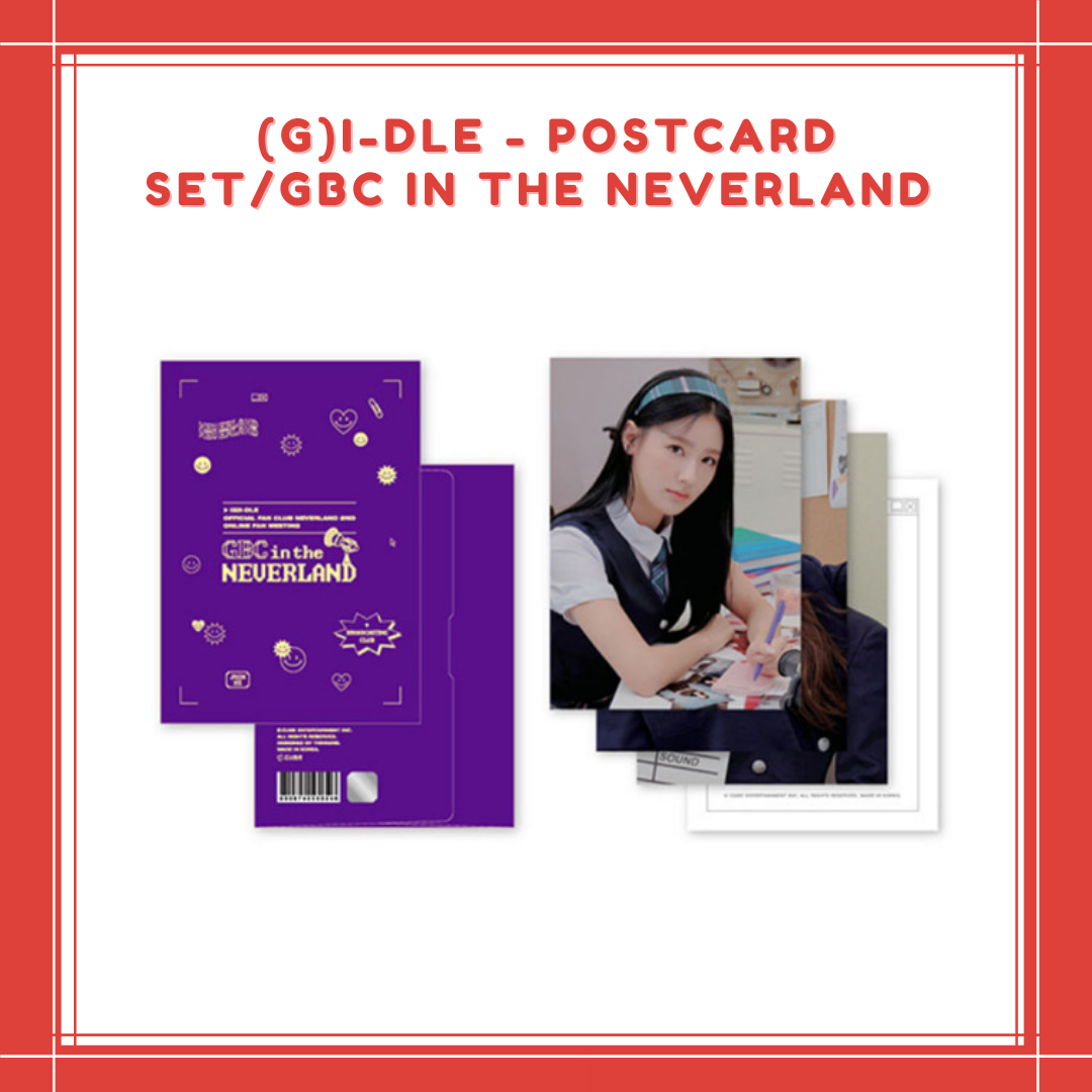 [PREORDER] (G)I-DLE - POSTCARD SET / GBC IN THE NEVERLAND
