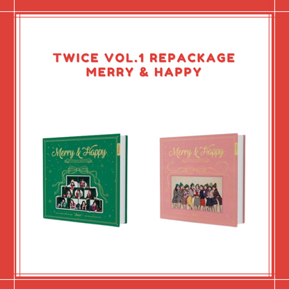 [PREORDER] TWICE - VOL.1 REPACKAGE MERRY & HAPPY