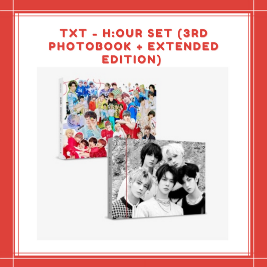 [PREORDER] TXT - H:OUR SET (3RD PHOTOBOOK + EXTENDED EDITION)