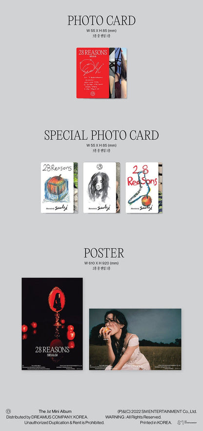 [PREORDER] SEULGI - 28 REASONS (1ST MINI ALBUM) SPECIAL VER.