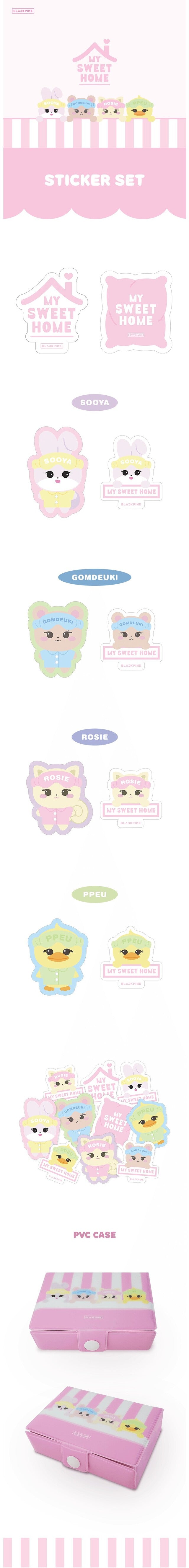 [PREORDER] BLACKPINK - BPTOURMSH CHARACTER STICKER SET