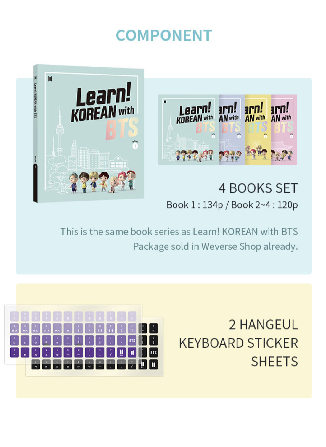 [PREORDER] BTS - LEARN! KOREAN WITH BTS BOOK ONLY PACKAGE