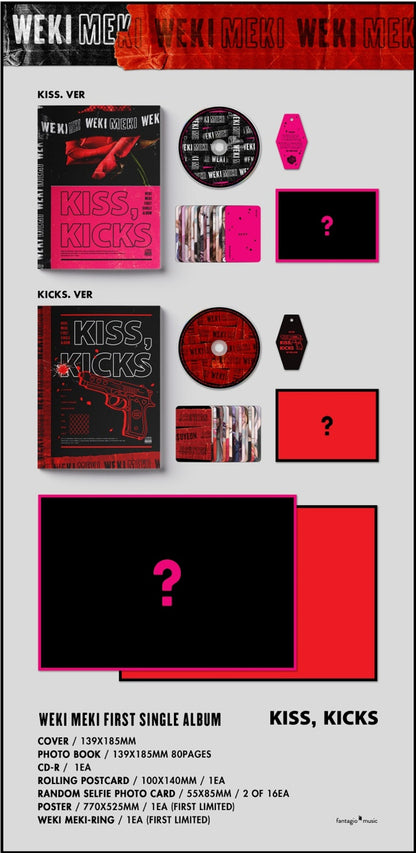 [PREORDER] WEKI MEKI - KISS, KICKS (1ST SINGLE ALBUM)