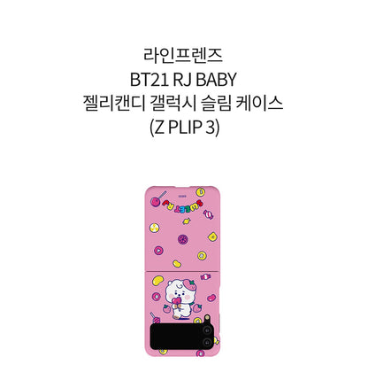 [PREORDER] BT21 BABY - JELLY CANDY GALAXY SLIM CASE Z PLIP 3