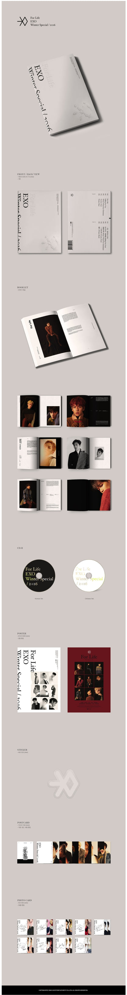 [PREORDER] EXO - 2016 WINTER SPECIAL ALBUM FOR LIFE (2CD)