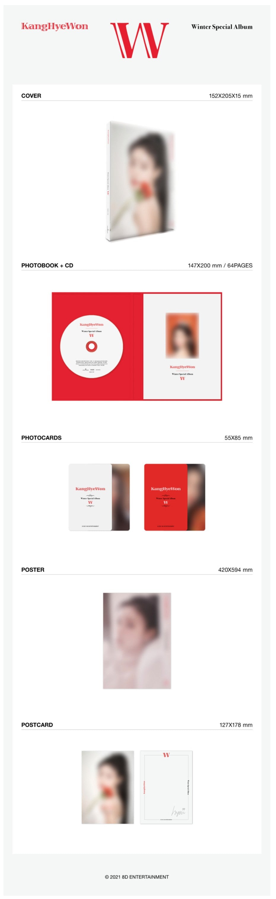 [PREORDER] KANG HYE WON - WINTER SPECIAL ALBUM 'W' [LIMITED]