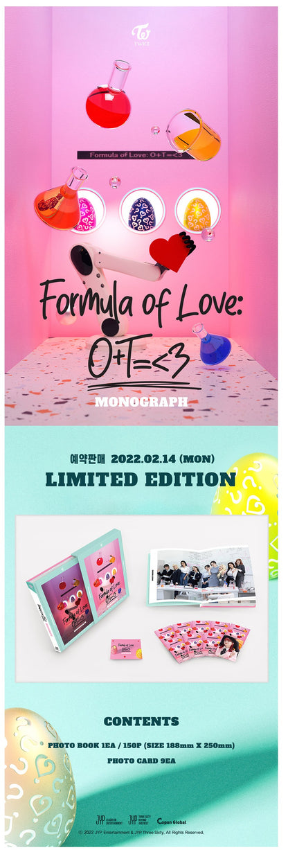 [PREORDER] TWICE - MONOGRAPH FORMULA OF LOVE: O+T=<3