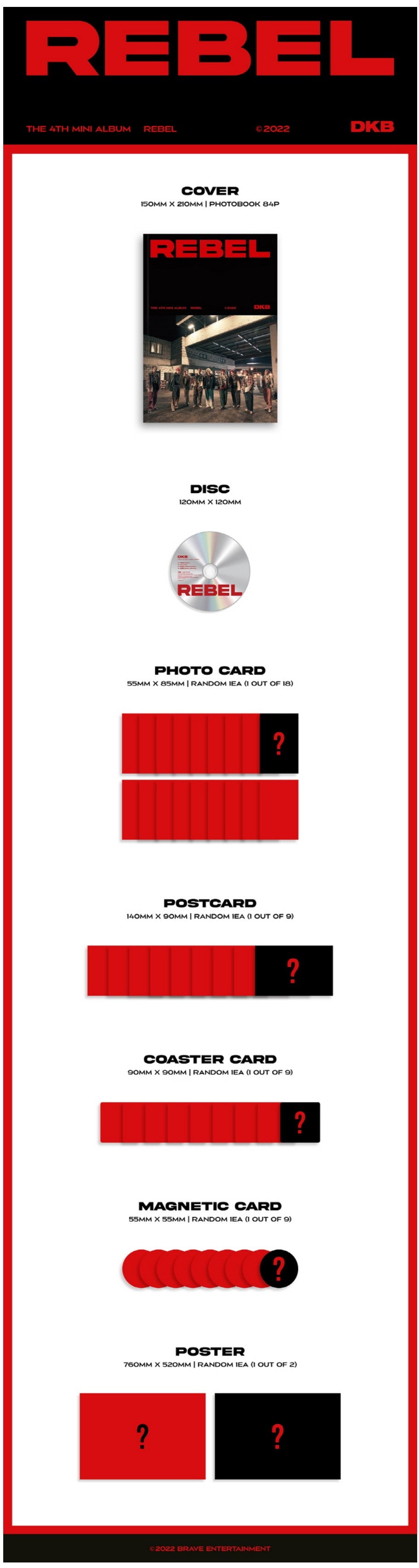 [PREORDER]  DKB - REBEL (4TH MINI ALBUM)