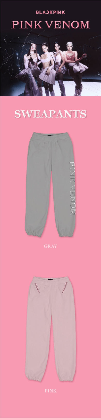 [PREORDER] BLACKPINK - PINKVENOM SWEATPANTS