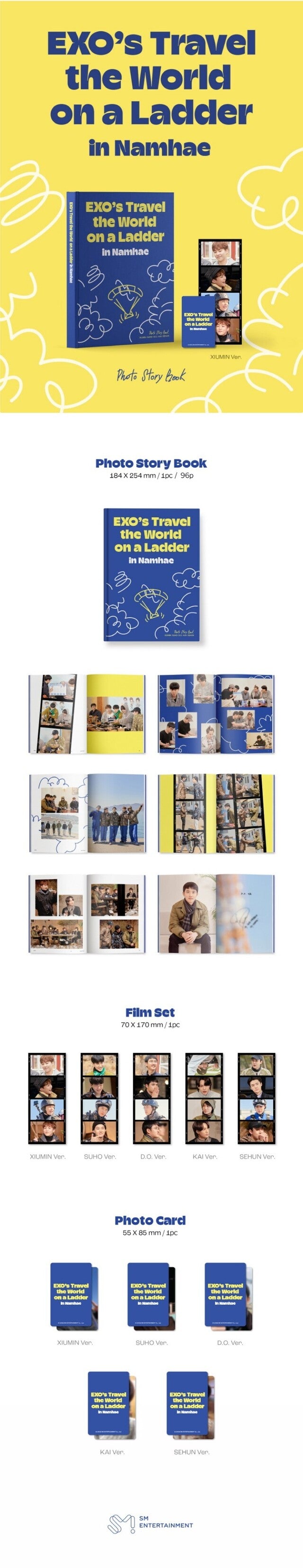 [PREORDER] EXO - EXO'S TRAVEL THE WORLD ON A LADDER IN NAMHAE PHOTO STORY BOOK