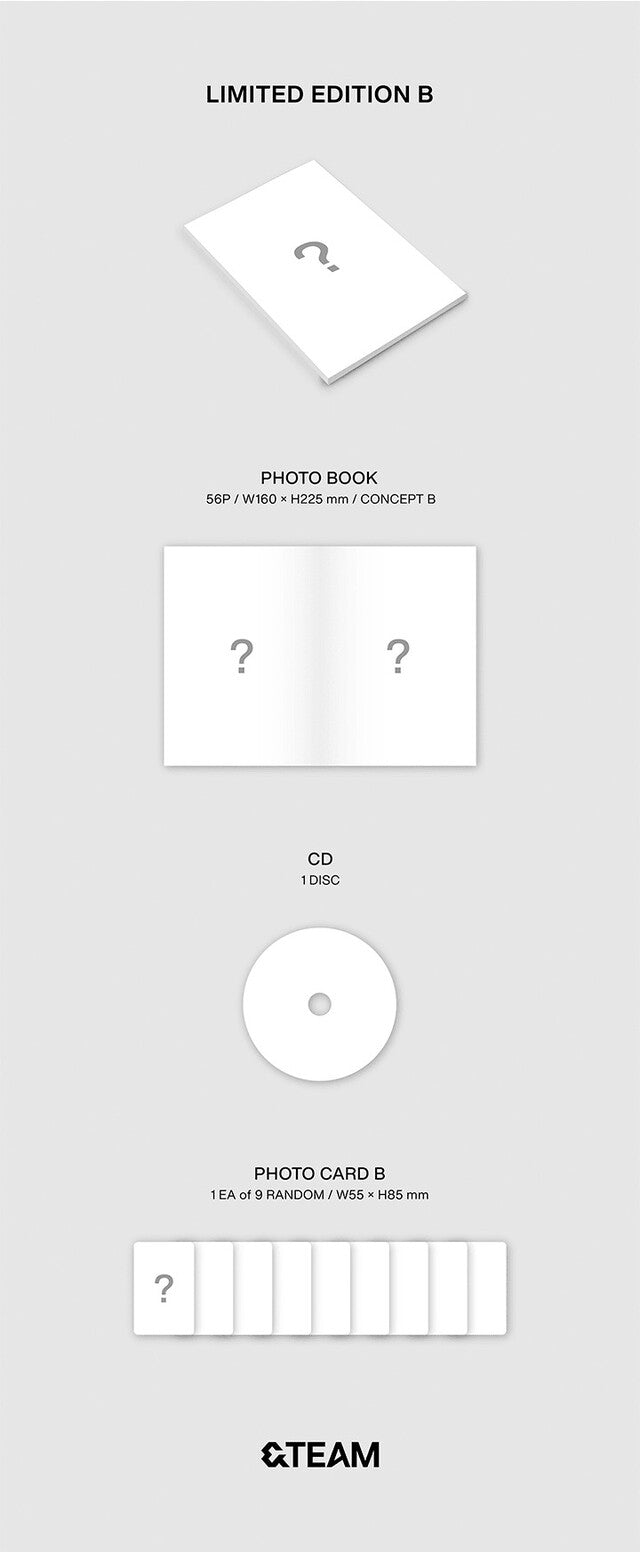 [PREORDER] &TEAM - 2ND EP ALBUM LIMITED A,B