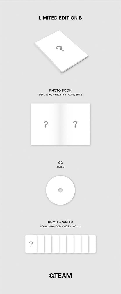 [PREORDER] &TEAM - 2ND EP ALBUM LIMITED A,B