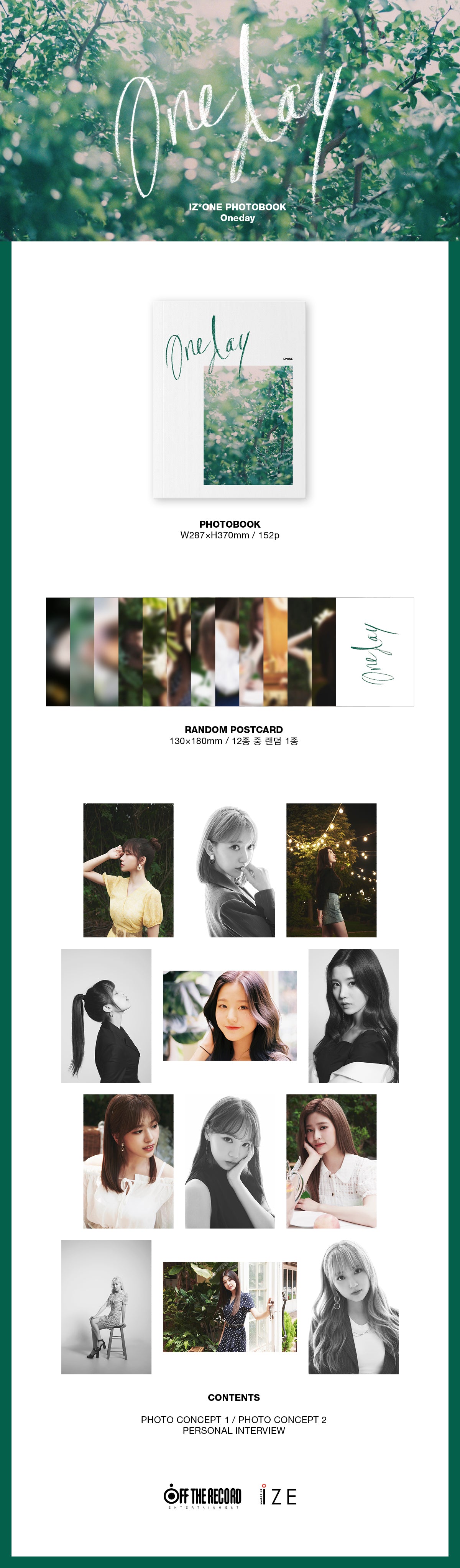 [PREORDER] IZ*ONE - Photobook ONEDAY