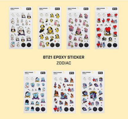 [PREORDER] BT21 - EPOXY STICKER ZODIAC