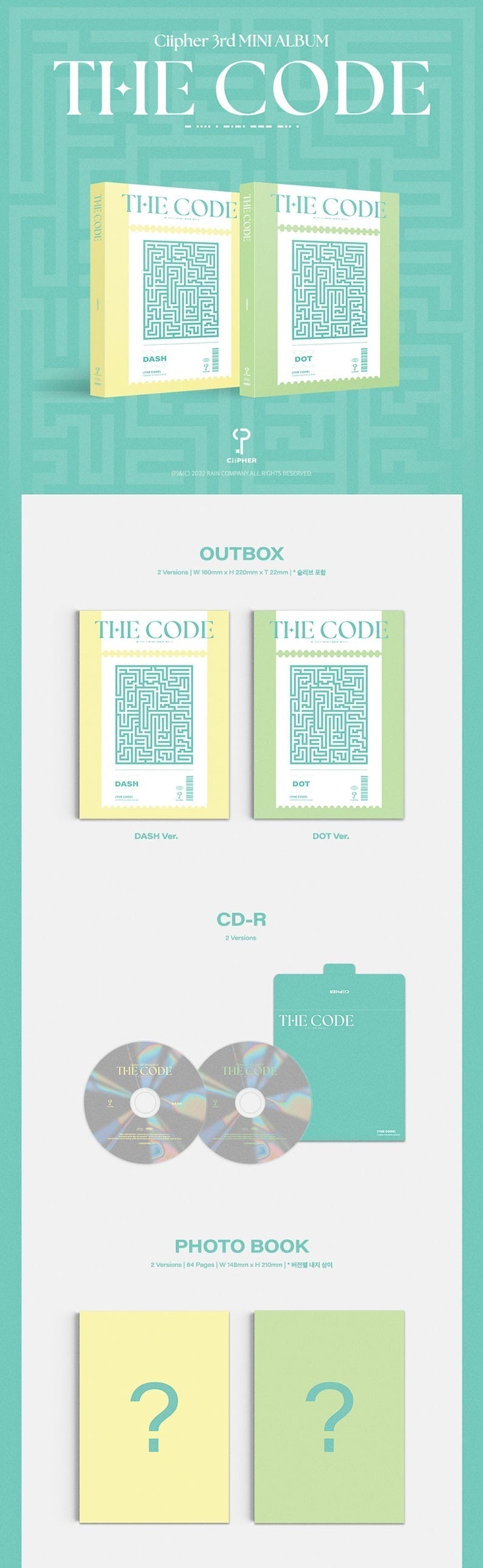 [PREORDER] CIIPHER - THE CODE (3RD MINI ALBUM)