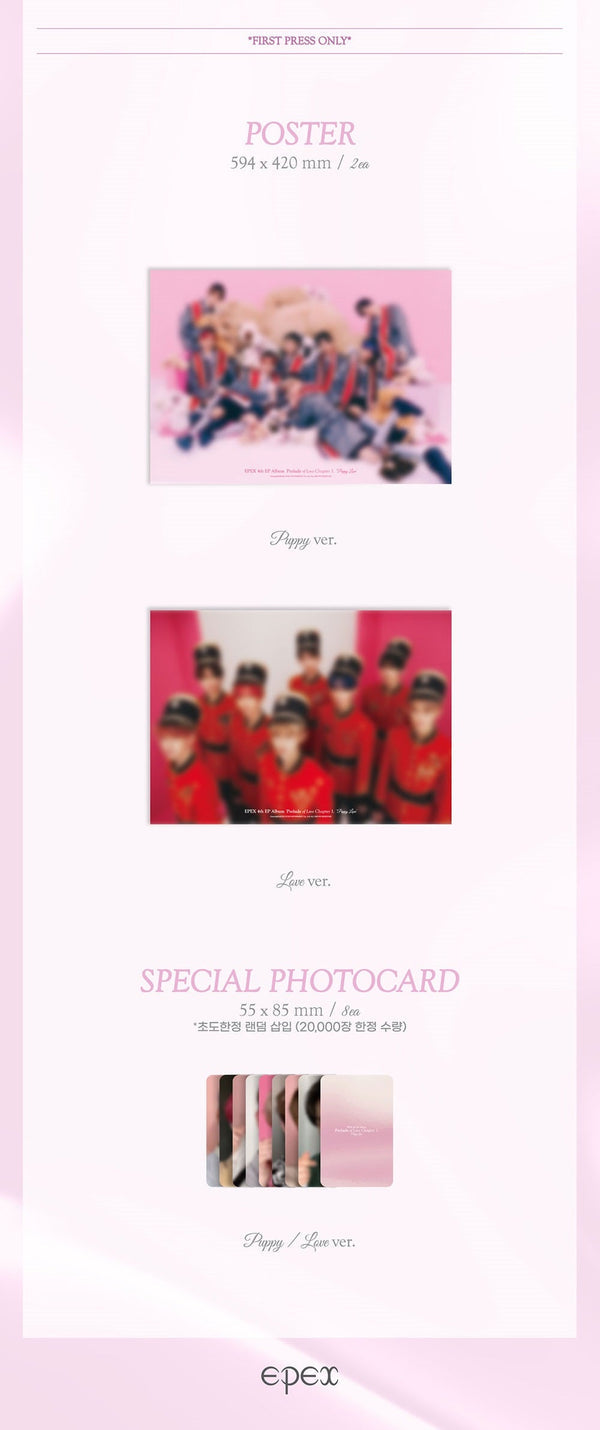 [PREORDER] EPEX - 4TH EP ALBUM PRELUDE OF LOVE CHAPTER 1. PUPPY LOVE
