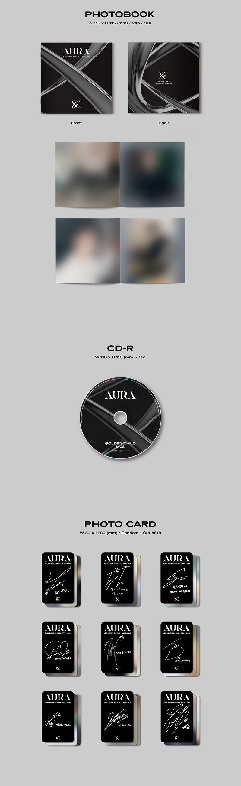 [PREORDER] GOLDEN CHILD - AURA (6TH MINI ALBUM) COMPACT VER