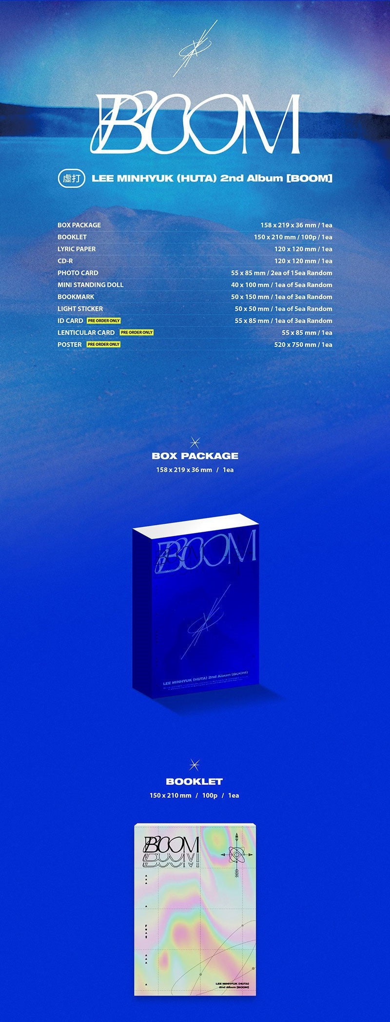 [PREORDER] LEE MIN HYUK - VOL.2 BOOM