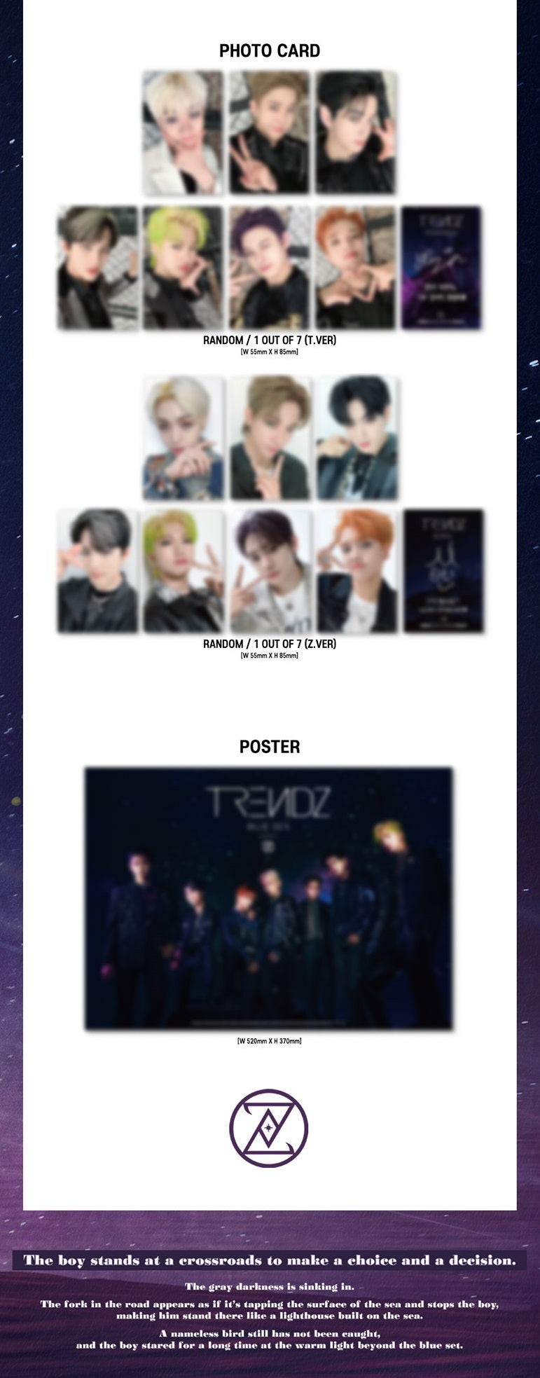 [PREORDER] TRENDZ - BLUE SET CHAPTER 2. CHOICE (2ND MINI ALBUM)