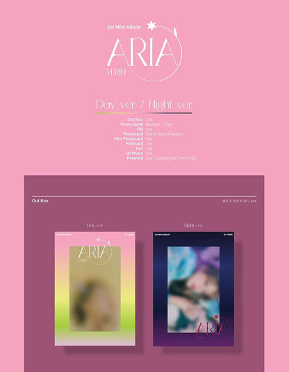 [PREORDER] YERIN - ARIA (1ST MINI ALBUM)