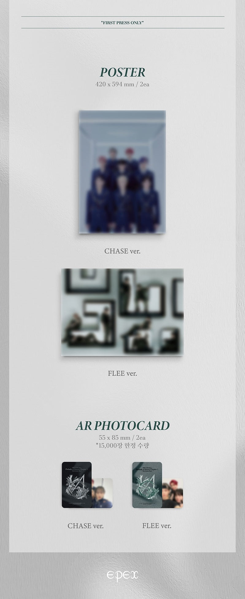 [PREORDER] EPEX - SIGNED ALBUM 3RD EP ALBUM PRELUDE OF ANXIETY CHAPTER 1. 21ST CENTRY BOYS SET VERSION