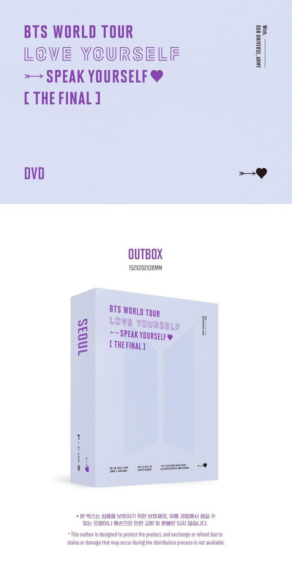 [PREORDER] BTS - WORLD TOUR ‘LOVE YOURSELF : SPEAK YOURSELF’ THE FINAL DVD