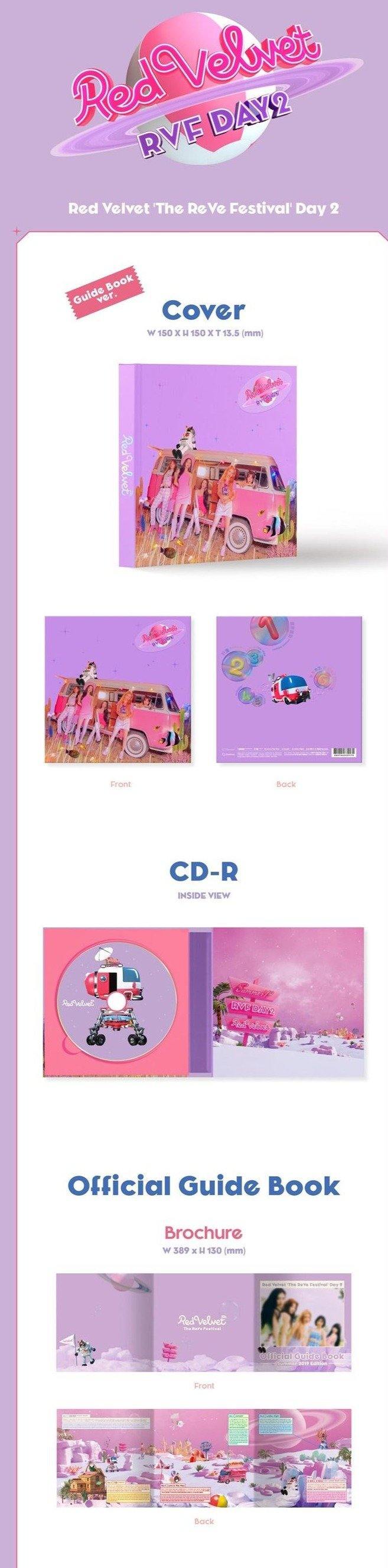 [PREORDER] RED VELVET - THE REVE FESTIVAL' DAY 2' (MINI ALBUM) GUIDE BOOK VER.